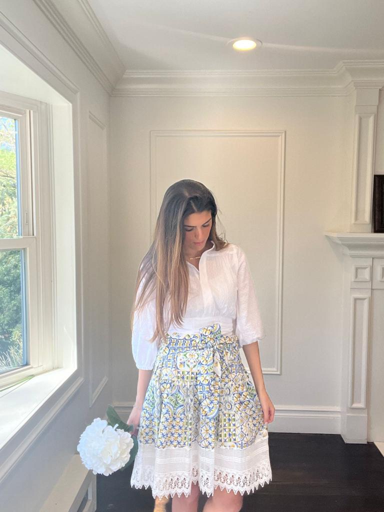 studio doe Floral Lace Wrap Skirt white STUDIO DOE – FRECKL STUDIO