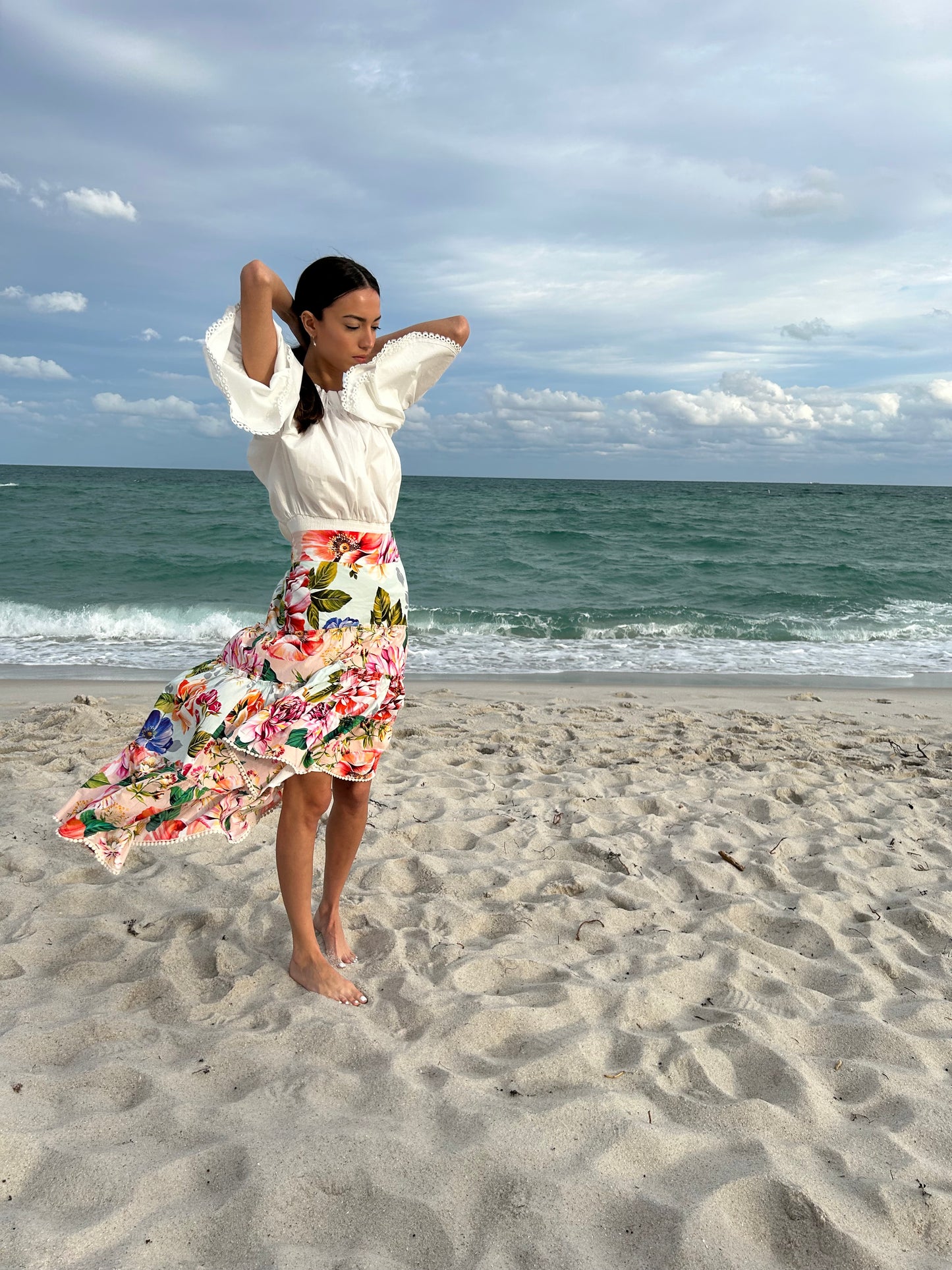 Tiered Flower Skirt