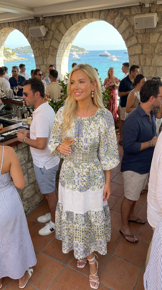 Riviera Mosaic Midi Dress